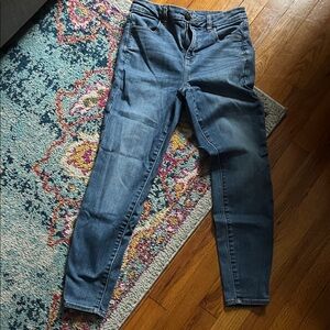 American Eagle Outfitters Dark Blue Skinny Jeans Size 4 Short